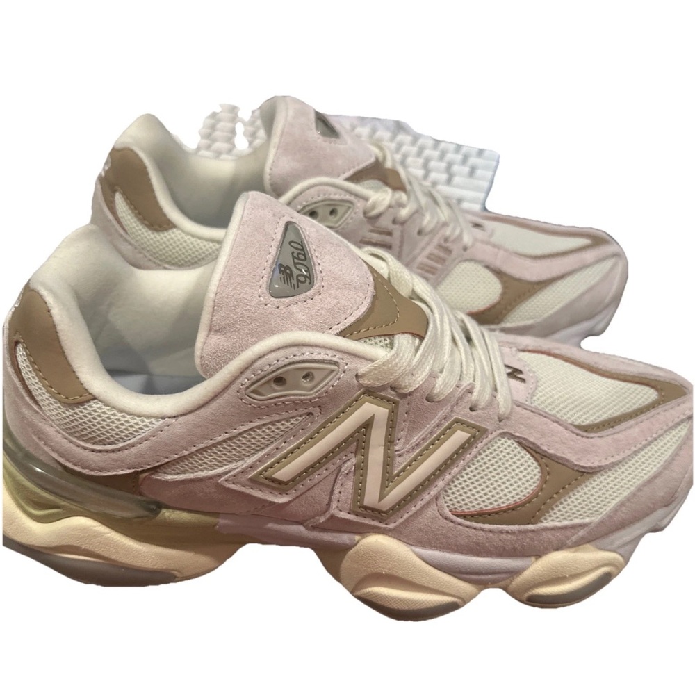 New Balance Women's Cream and Tan Athletic Shoes - Picture 4 of 8